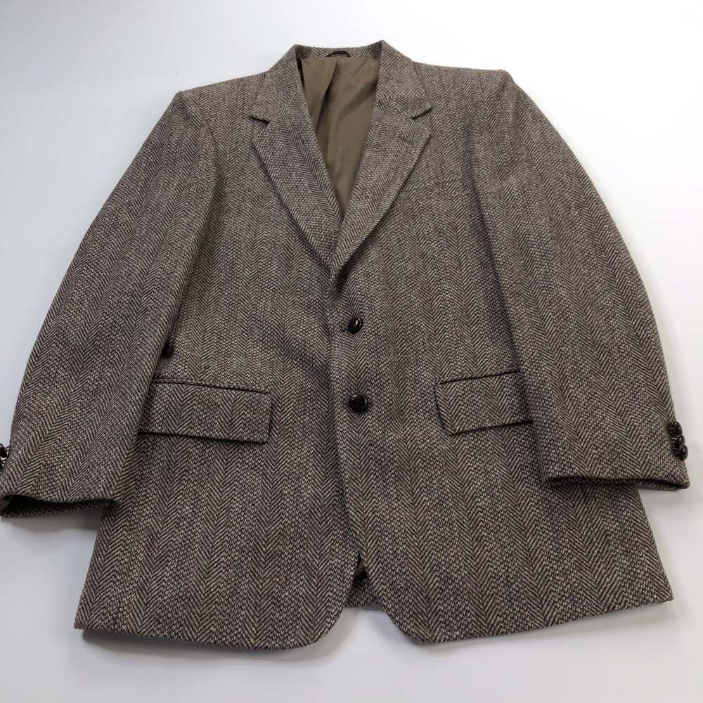 Arnie Arnold Palmer VTG 40R Tweed 100% Wool Button Blazer Sport Coat Jacket
